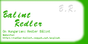 balint redler business card